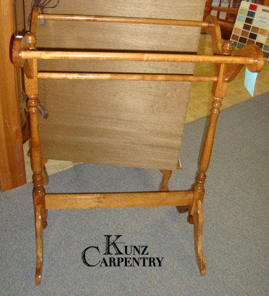 Rubberwood Standing Quilt Rack