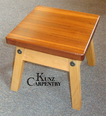 K39 - 9-1/2" x 9-1/2" Solid Wood Bench 1