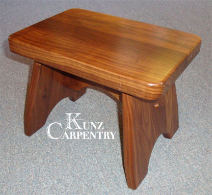 K42 - Solid Red Oak Step Stool 1