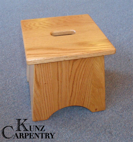 K8 - 10" Red Oak Step Stool