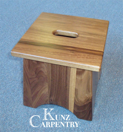 K8 - 10" Red Oak Step Stool