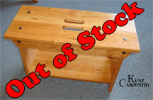 K48 - Cherry Bench with Red Oak Strip