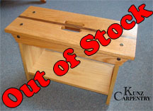 K48 - Red Oak Bench with Walnut Strip