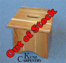 10" Cherry Step Stool