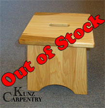 10" Hickory Step Stool