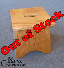 10" Red Oak Step Stool